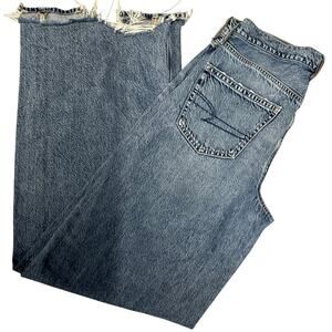 American Eagle Outfitters Blue Super High Rise Baggy Wide Leg Jeans